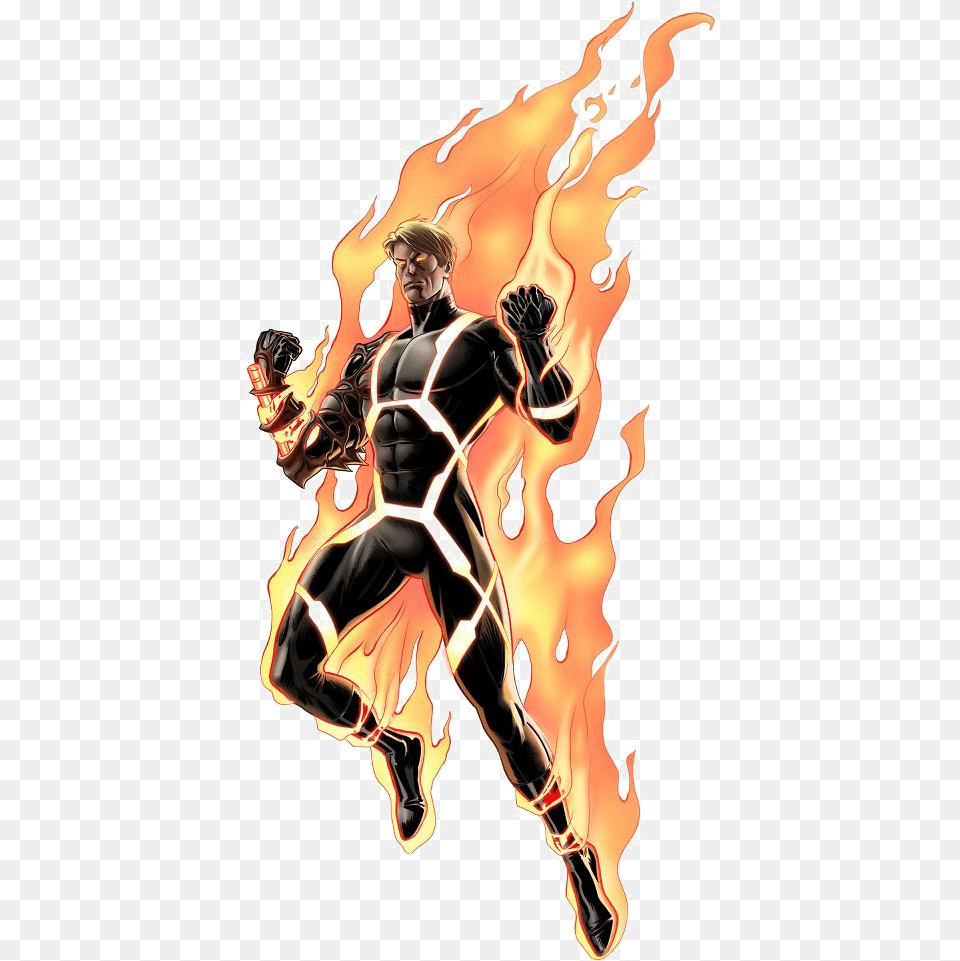 Human Torch Image Background, Publication, Book, Comics, Adult Free Png Download