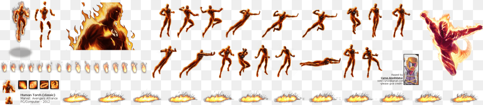Human Torch Marvel Avengers Alliance, Fire, Flame, Person Png Image