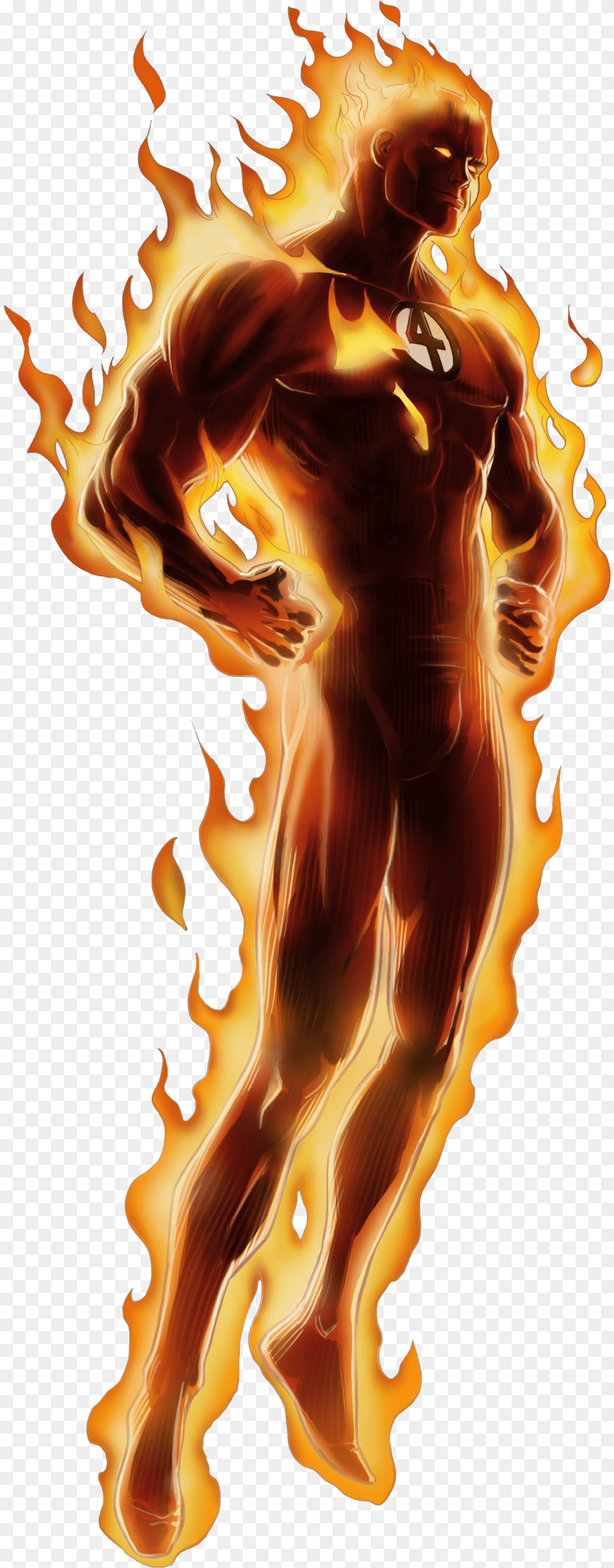 Human Torch Standing, Fire, Flame, Adult, Female Free Png