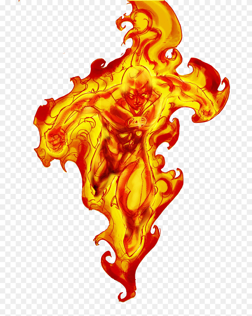 Human Torch Image Human Torch Comic, Fire, Flame, Person, Accessories Free Transparent Png