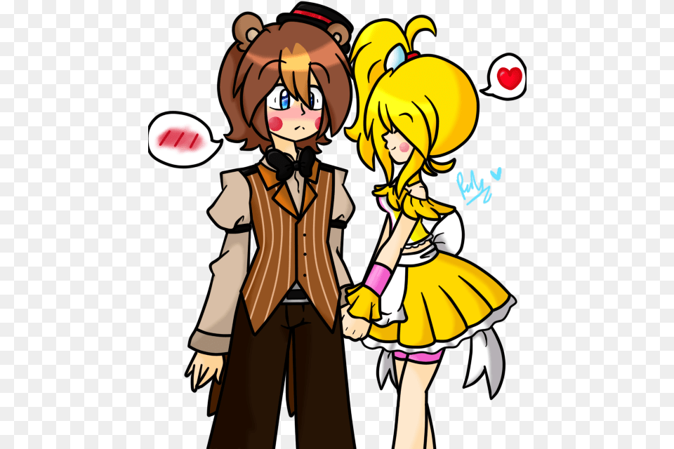 Human Toy Freddy X Toy Chica, Book, Comics, Publication, Person Free Png