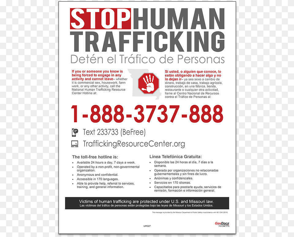 Human Trafficking Hotline Poster, Advertisement, Text Png