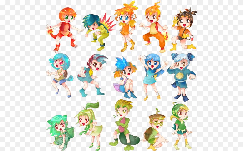 Human Version Gijinka Pokemon Charmander Cyndaquil All Pokemon Starters As Humans, Book, Comics, Person, Publication Png