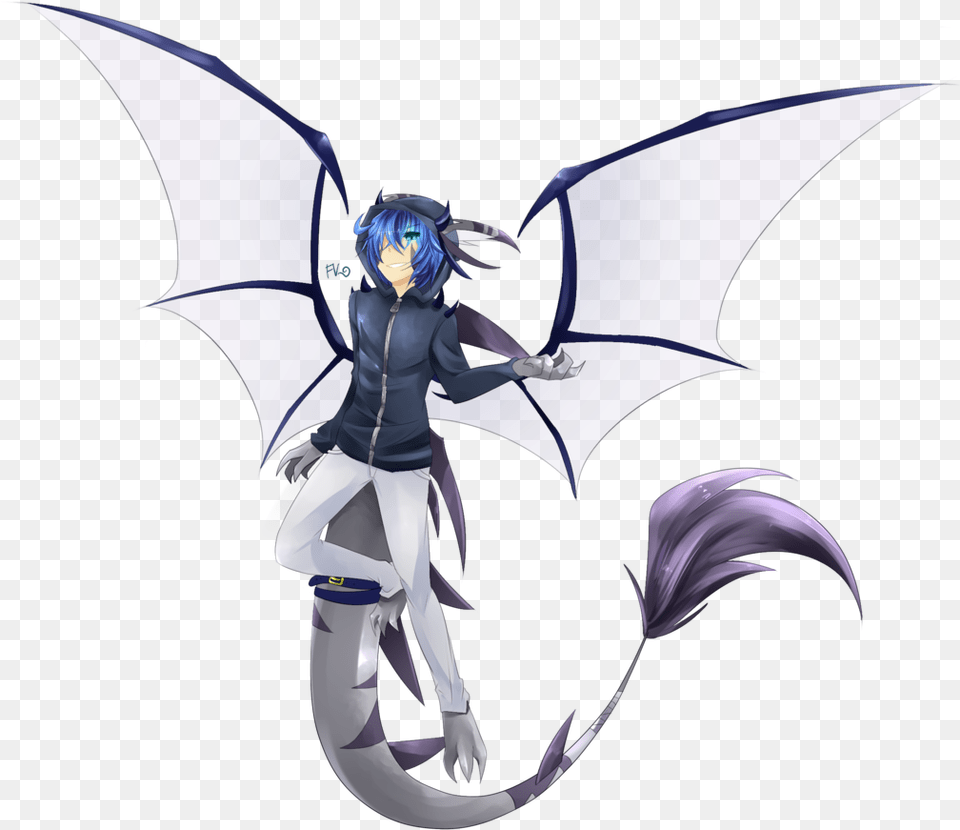 Human With Dragon Wings Anime Half Human Half Dragon, Book, Comics, Publication, Adult Free Transparent Png