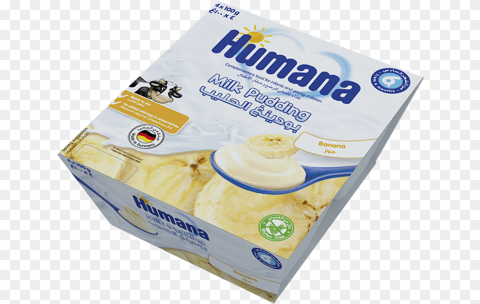 Humana Milk Pudding Banana Humana Pudding, Food, Fruit, Plant, Produce Png Image