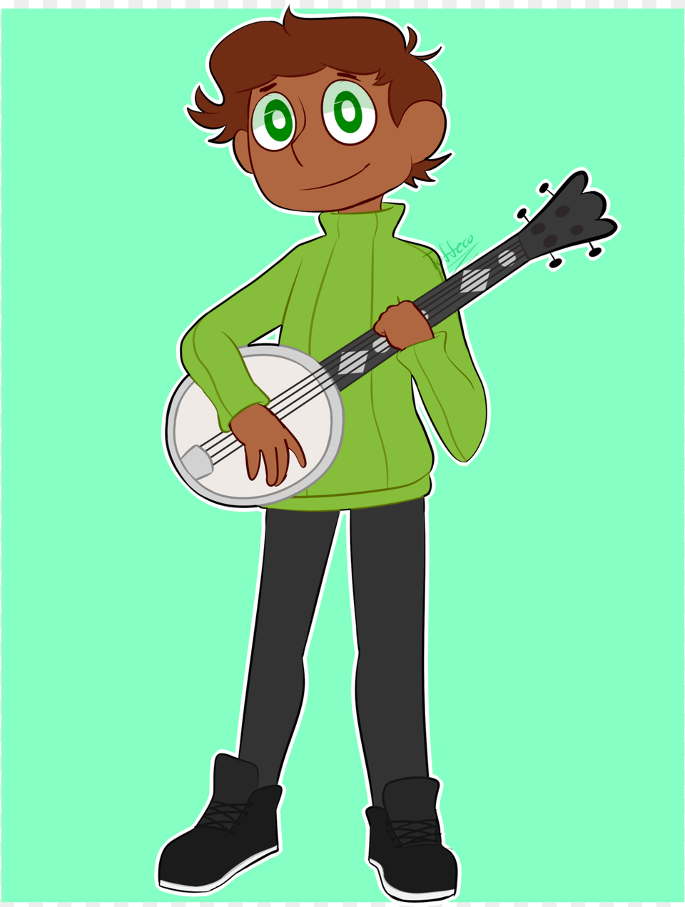 Humanized Kermit From An Au Me And Thelordoftimelines Cartoon, Boy, Child, Person, Male Free Transparent Png