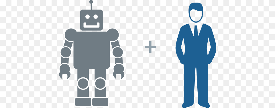 Humans Are Good At Some Things And Computers Are Good Image Of Human, Robot, Adult, Male, Man Free Png Download