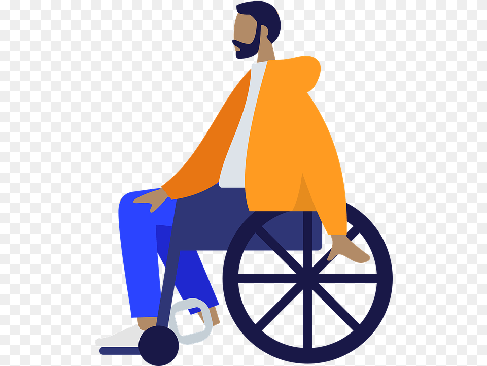 Humans People Wheelchair Wheelchair Illustration, Person, Chair, Furniture, Clothing Free Transparent Png