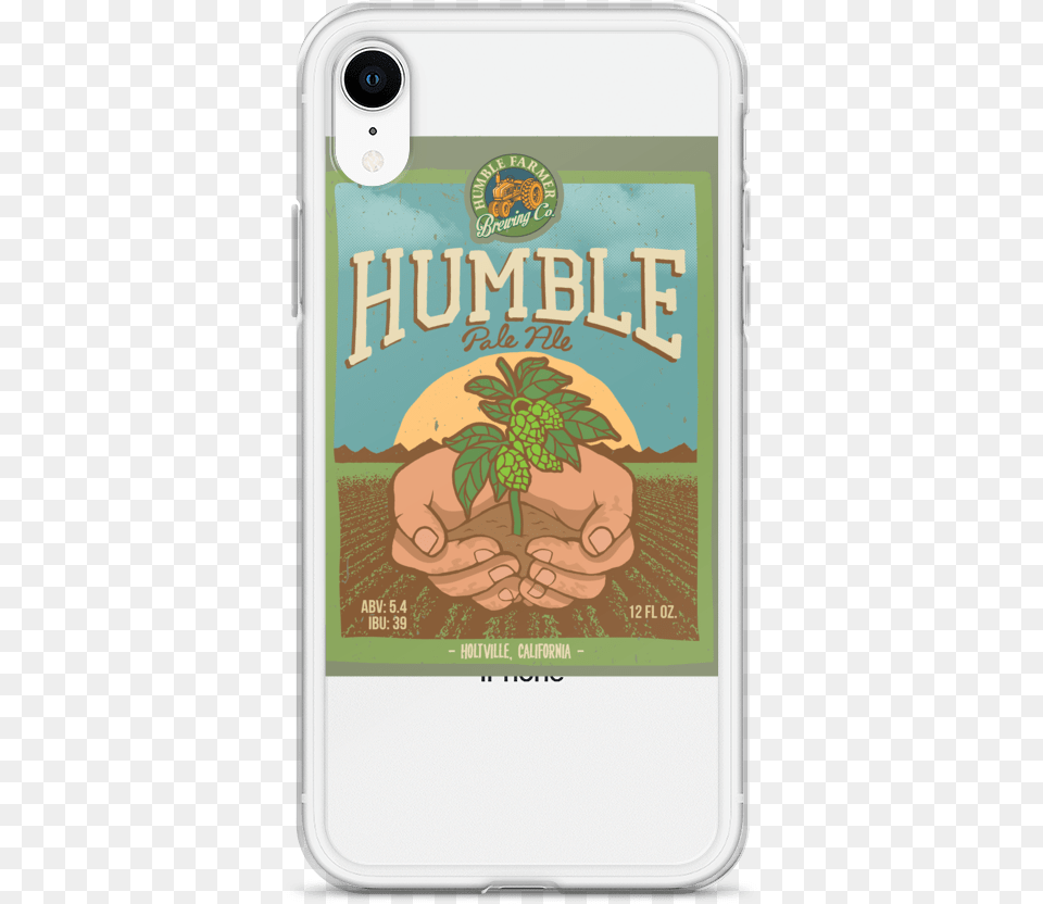 Humble Pale Ale Mockup Case On Phone White Iphone Xr Smartphone, Electronics, Mobile Phone Free Png