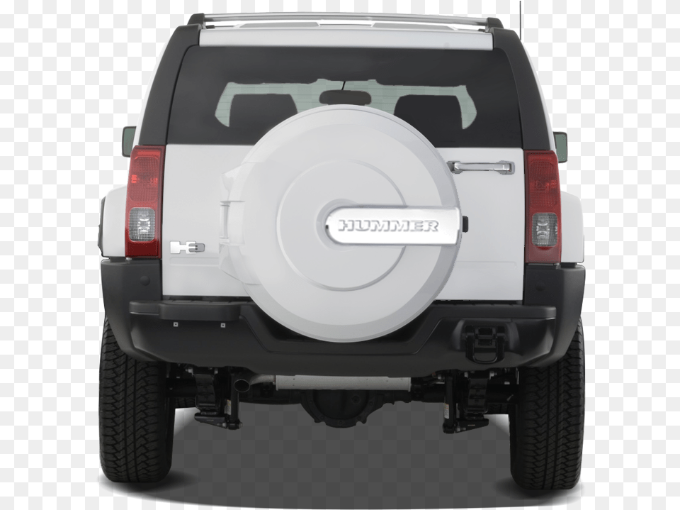 Hummer H3 White 2016 Download Hummer H3 Back Cover, License Plate, Transportation, Vehicle, Bumper Png Image