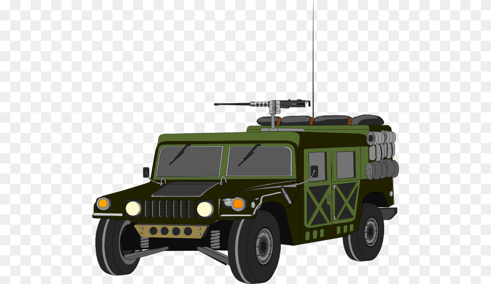 Hummer Improvised Clip Art Humvee Transparent, Car, Jeep, Transportation, Vehicle Png