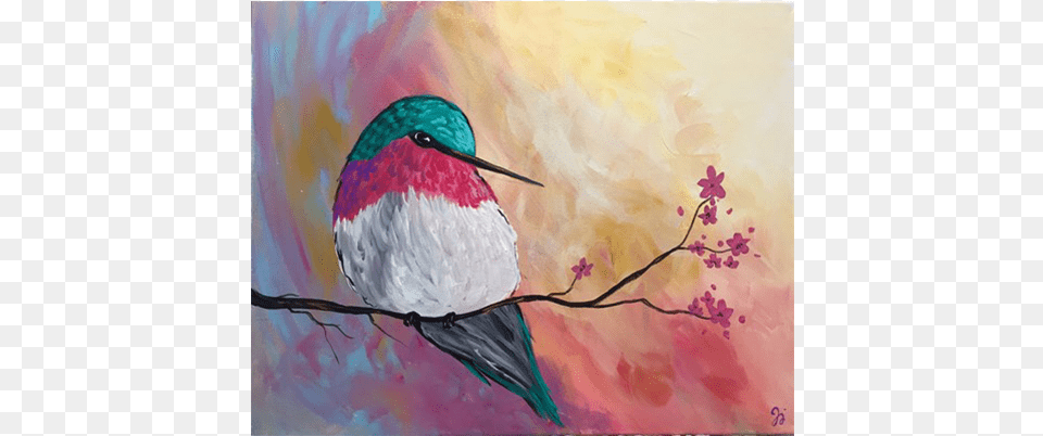 Hummingbird, Animal, Bird, Art, Painting Free Png
