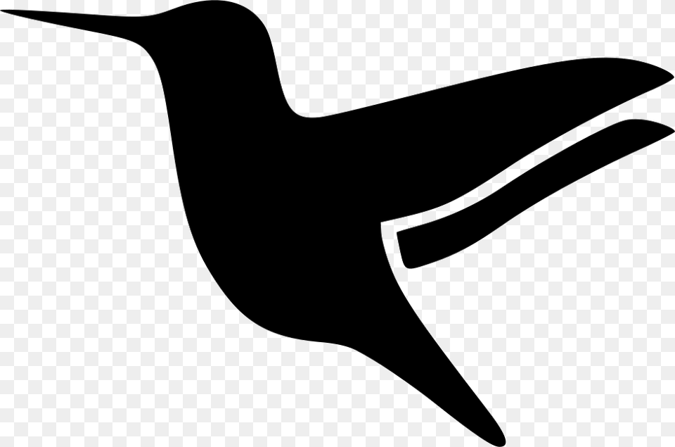 Hummingbird, Silhouette, Stencil, Animal, Bird Png