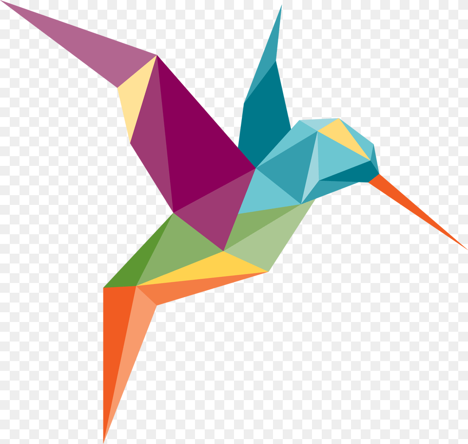 Hummingbird, Art, Paper, Origami Png Image