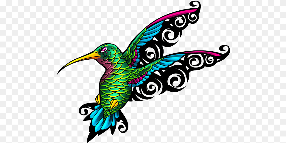 Hummingbird Tattoos File All Colorful Bright Hummingbird Tattoos, Animal, Bird Png Image
