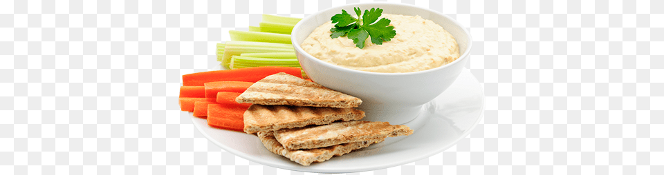 Hummus, Dip, Bread, Cracker, Food Free Png Download