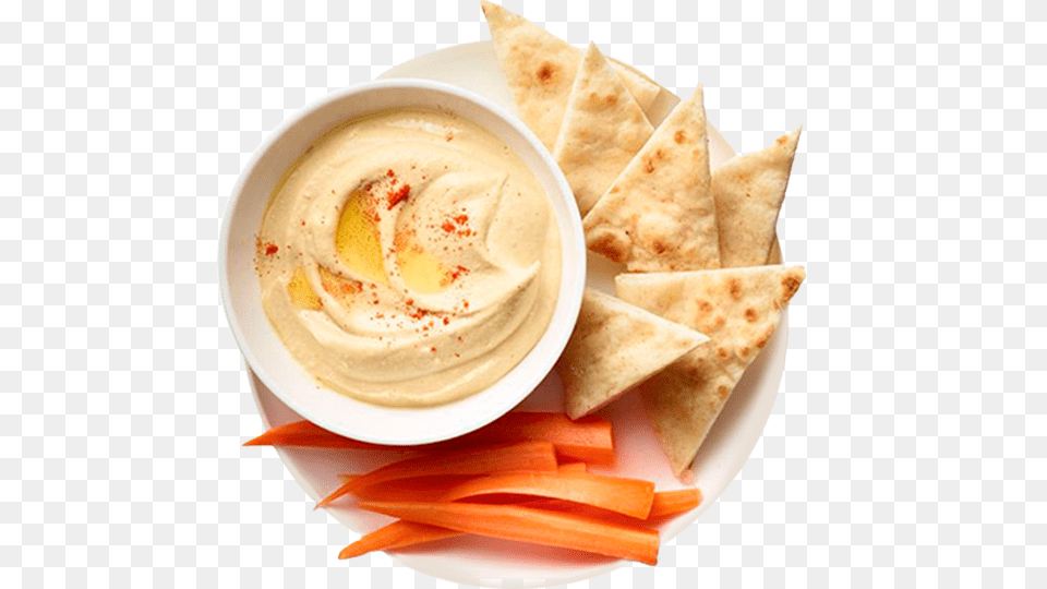 Hummus, Bread, Dip, Food, Pita Png Image