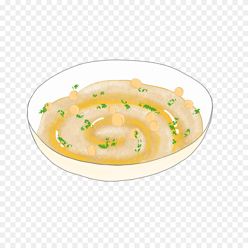 Hummus, Dish, Food, Food Presentation, Meal Png Image