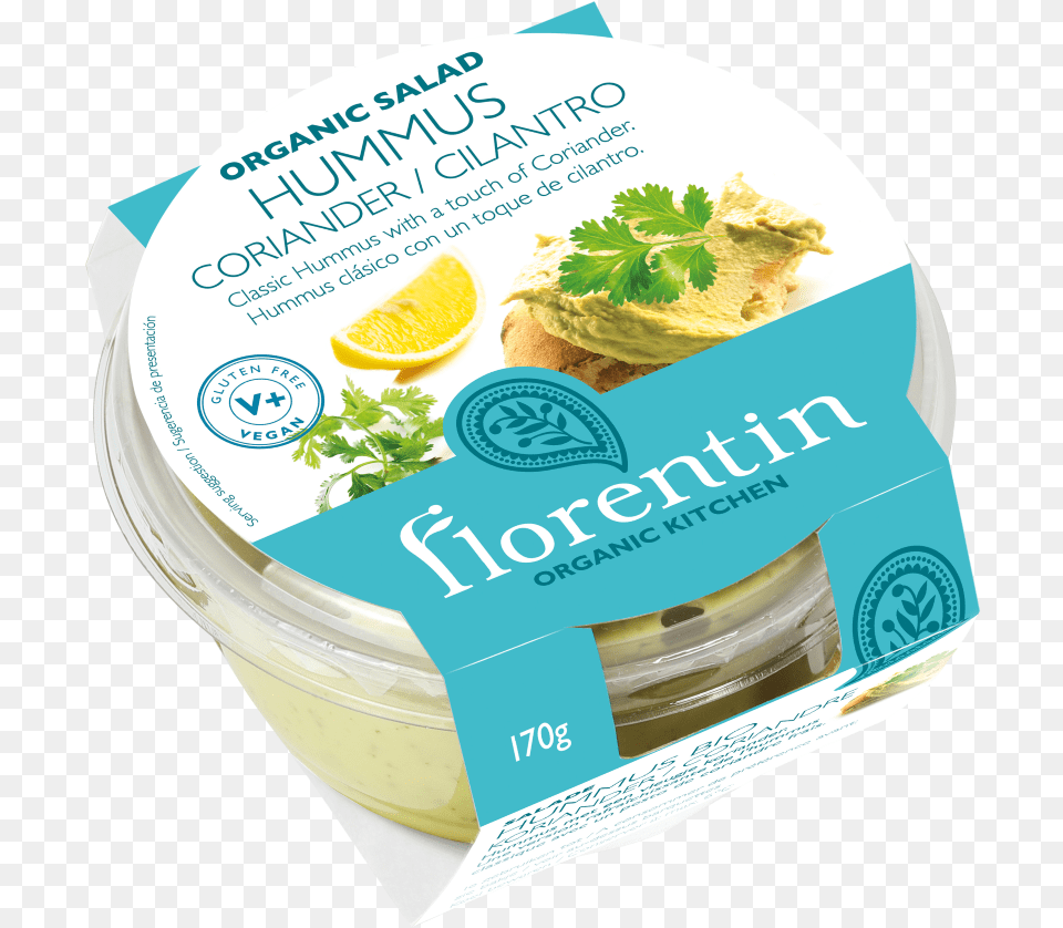 Hummus Coriander Florentin, Herbs, Plant, Food, Mayonnaise Free Png Download