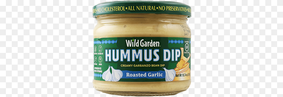 Hummus Dip Roasted Garlic, Food, Mayonnaise, Ketchup Free Png