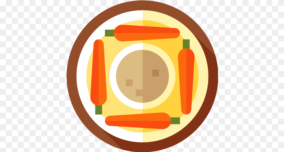 Hummus Icon Circle, Carrot, Food, Plant, Produce Free Png Download