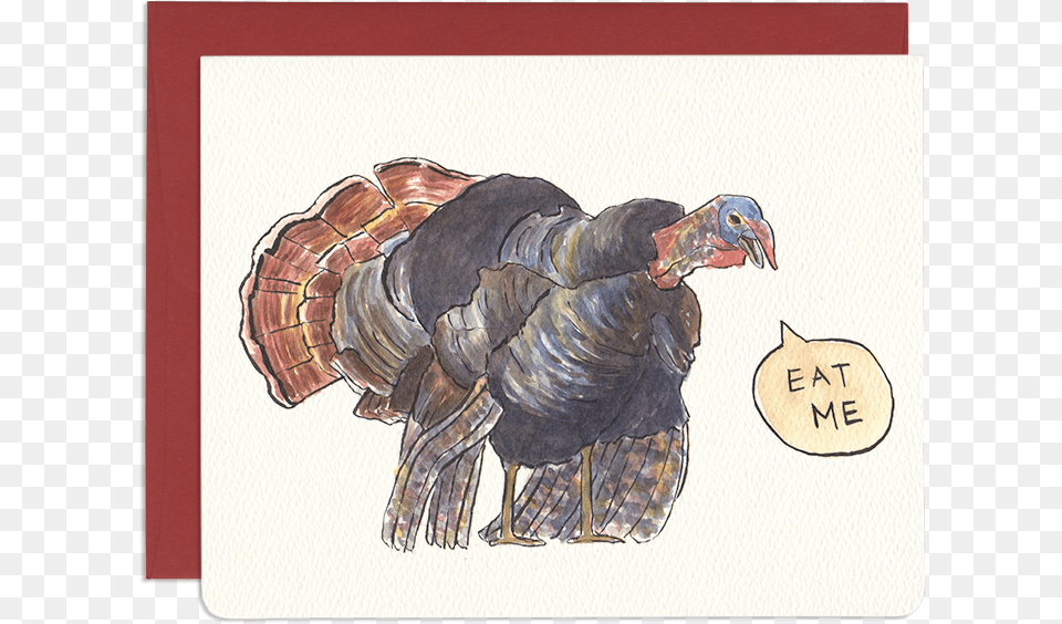 Humorous Holiday Greeting Card Domesticated Turkey, Animal, Bird, Fowl, Poultry Free Png Download