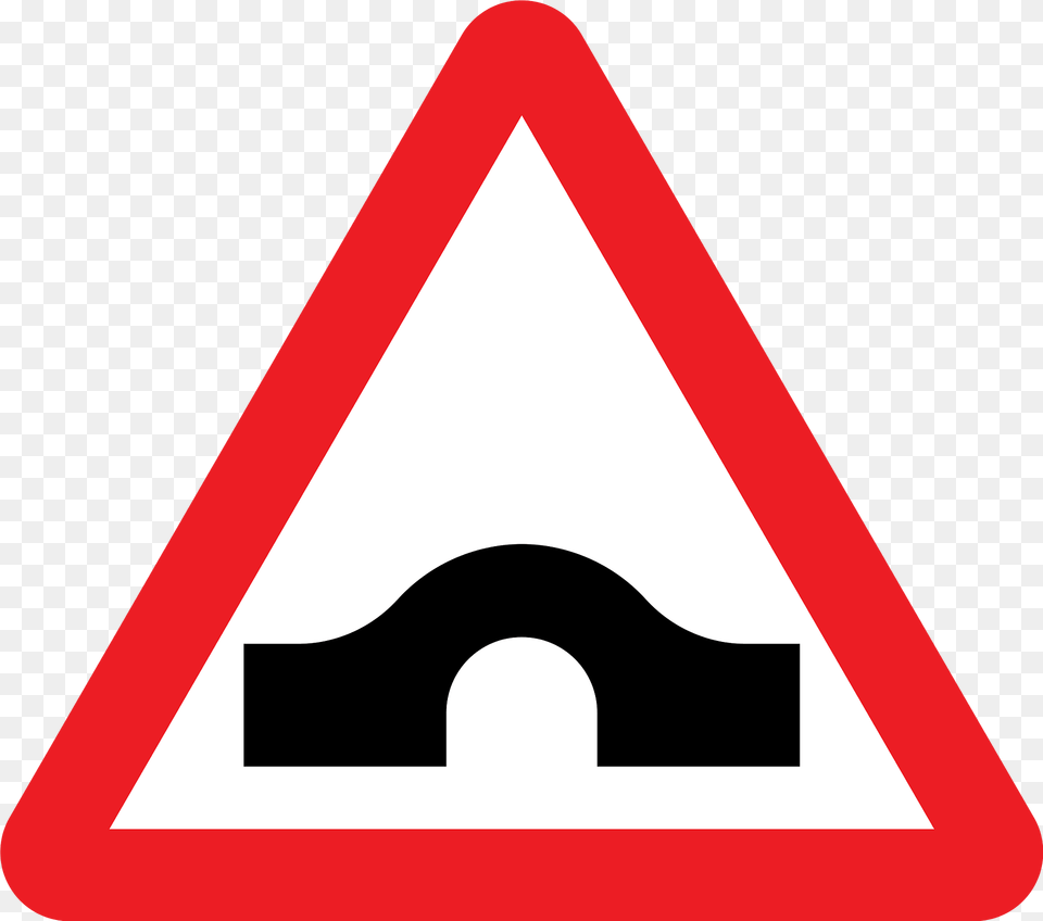 Hump Bridge Clipart, Sign, Symbol, Road Sign Png Image