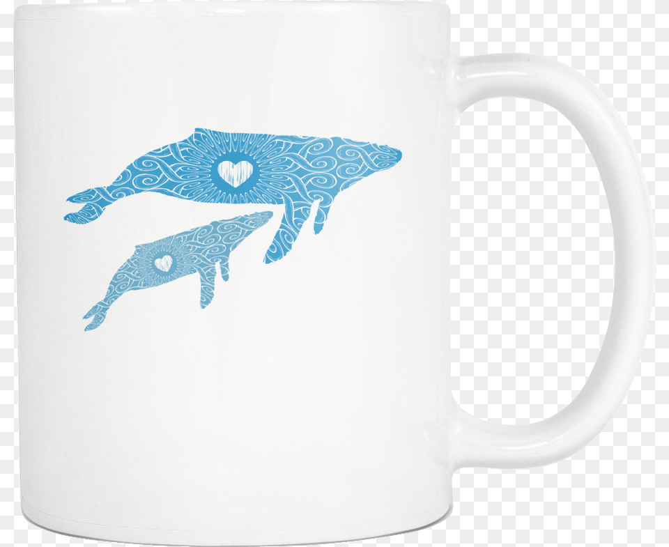 Humpback Whale Mama And Baby Coffee Mug Coffee Cup, Animal, Bird, Beverage, Coffee Cup Free Png