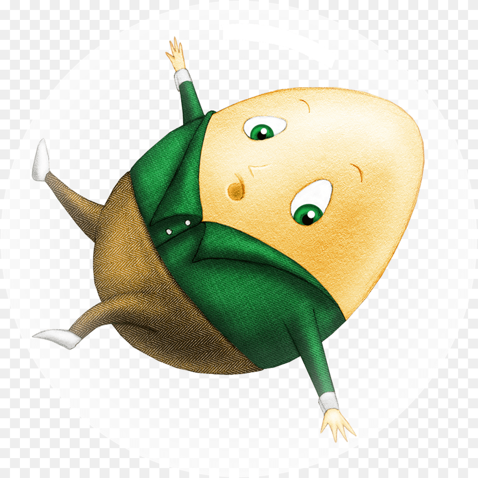 Humpty Dumpty Falls Off The Wall Clipart Download Humpty Dumpty Falling Off The Wall, Food, Fruit, Plant, Produce Png
