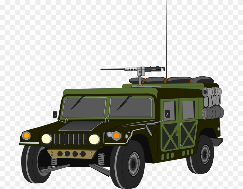 Humvee Hummer H1 Hummer H2 Sut Car Car With Machine Gun, Jeep, Transportation, Vehicle, Wheel Png