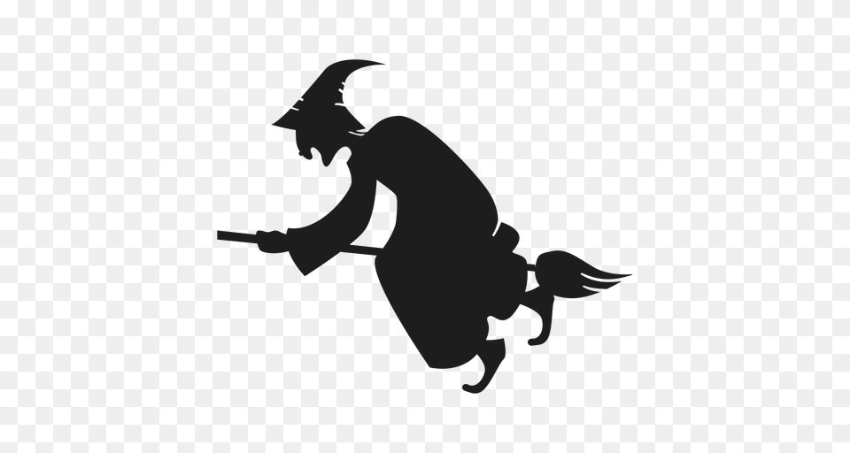 Hunchback Witch Silhouette Free Transparent Png