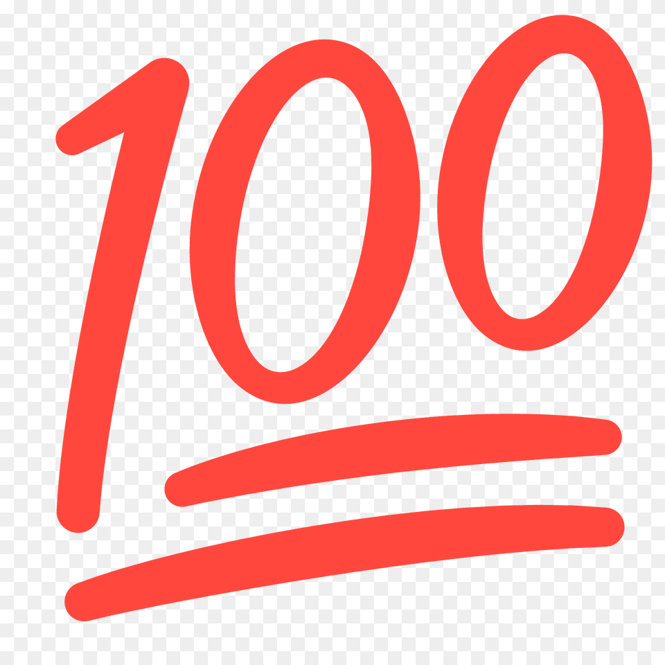 Hundred Points Emoji Clipart, Logo, Text Free Transparent Png