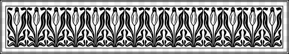 Hungarian Art Nouveau Floral Headpiece 1901 02 Clipart, Home Decor, Rug, Pattern Free Png