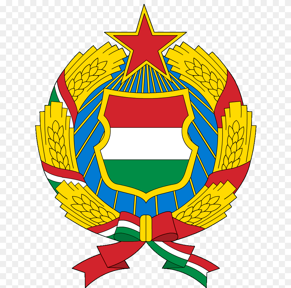 Hungary Communist Seal 2nd 1957 Hungarian People39s Republic Flag, Emblem, Symbol, Dynamite, Weapon Png Image