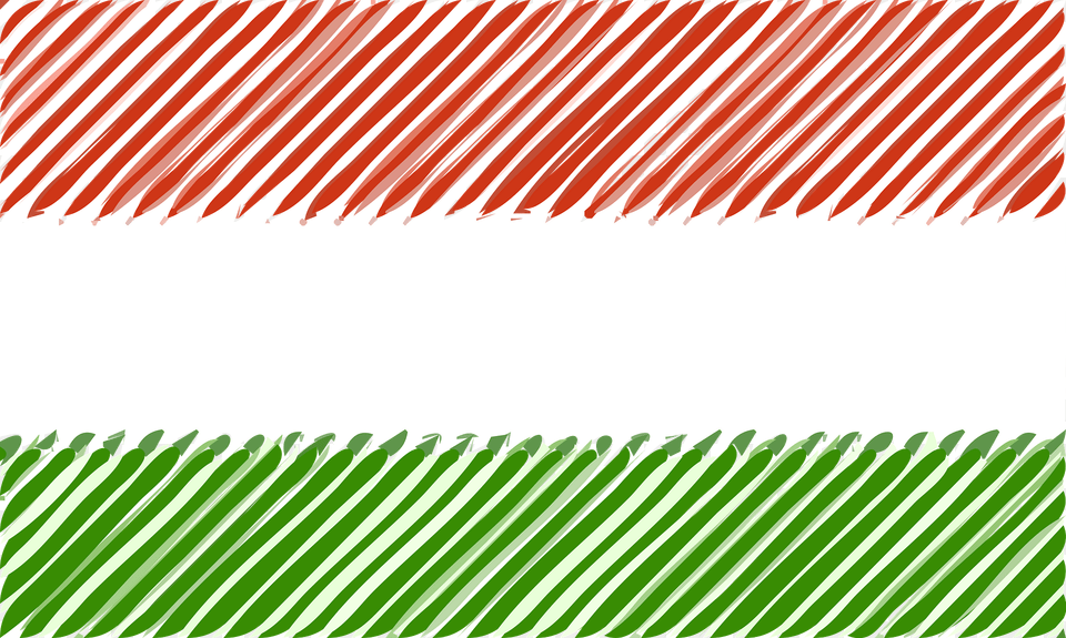 Hungary Flag Linear Clipart, Fence, Paper Free Png Download