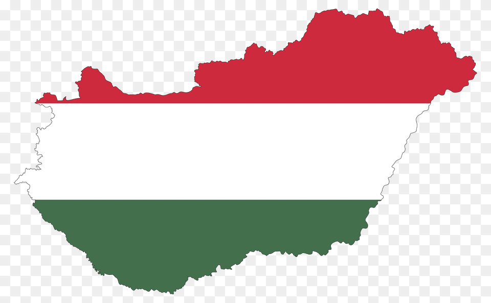 Hungary Map Flag With Stroke Clipart, Chart, Plot, Outdoors, Nature Free Png Download