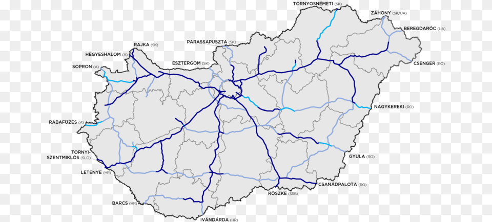 Hungary Motorway System 2018 08 21 M8 Autplya, Chart, Map, Plot, Atlas Free Png Download