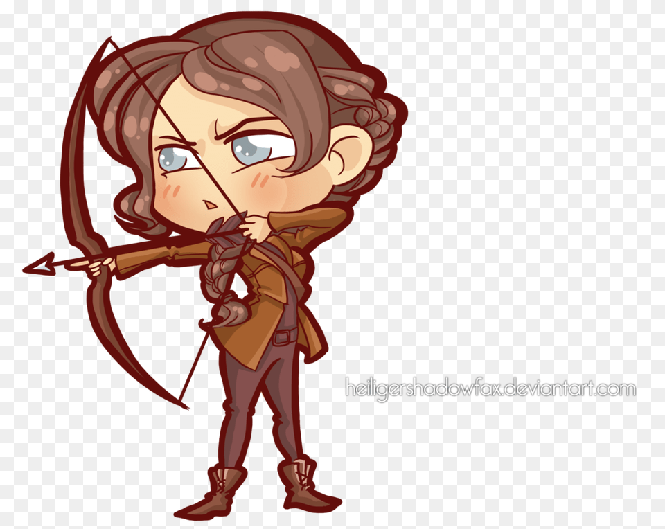 Hunger Chibi Games The Hunger Games Games Chibi, Person, Archer, Sport, Weapon Png Image