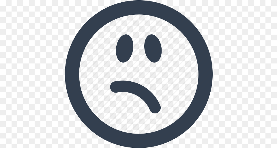 Hungry Face Emotions Clipart Disappointed Smiley Clip Sad Face, Disk Free Png