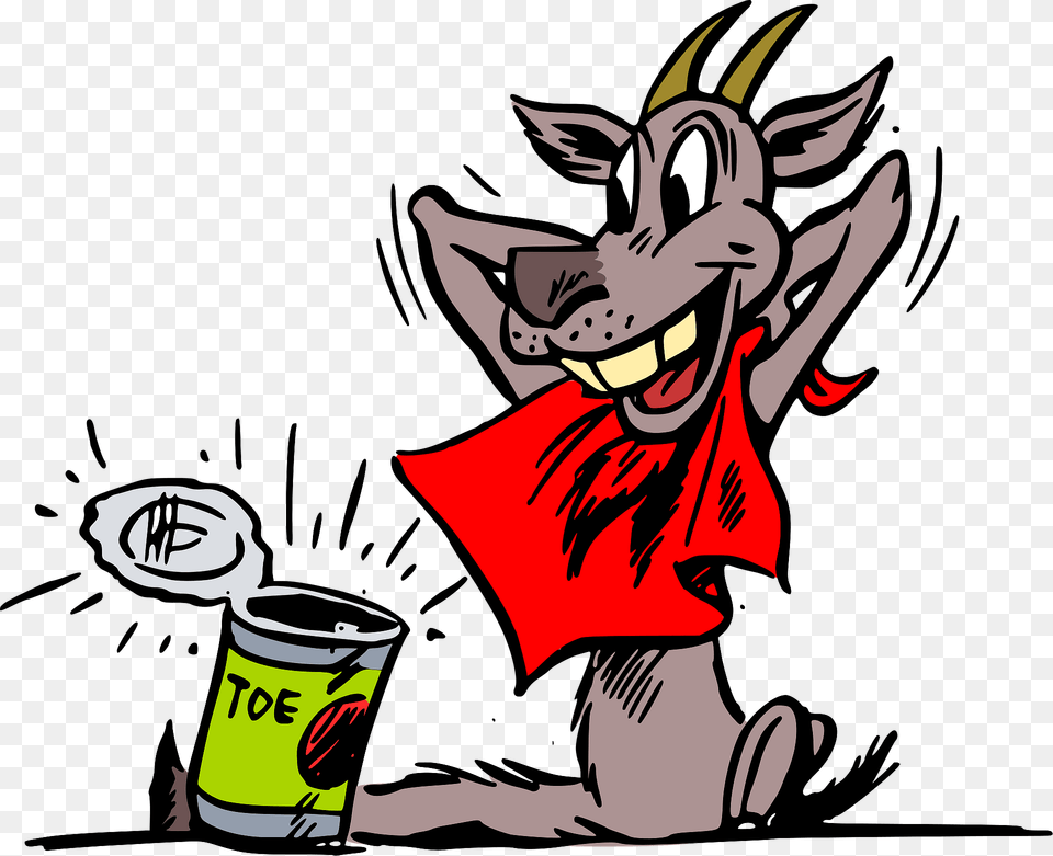 Hungry Goat Clipart, Baby, Cartoon, Person, Book Free Transparent Png