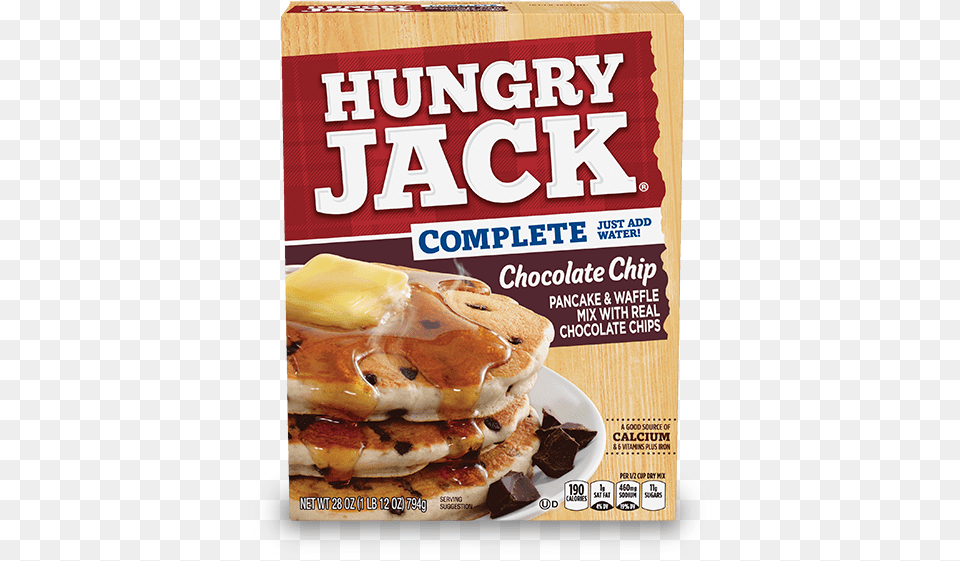 Hungry Jack Chocolate Chip Pancake Amp Waffle Mix, Burger, Food, Advertisement, Bread Free Png