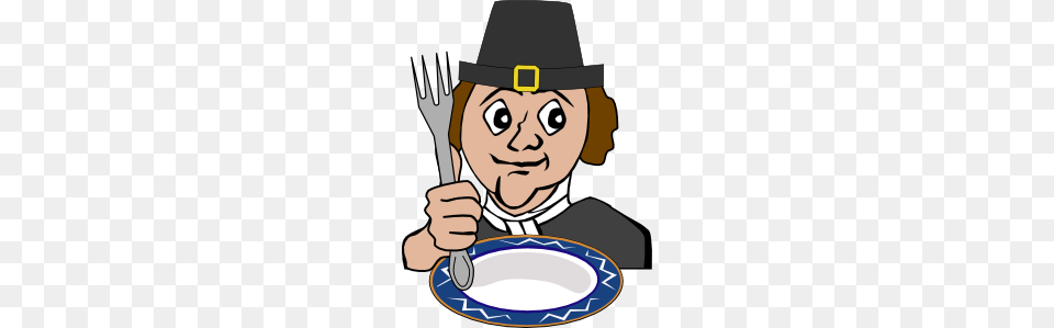 Hungry Pilgrim Clip Art, Cutlery, Fork, Baby, Meal Free Png Download