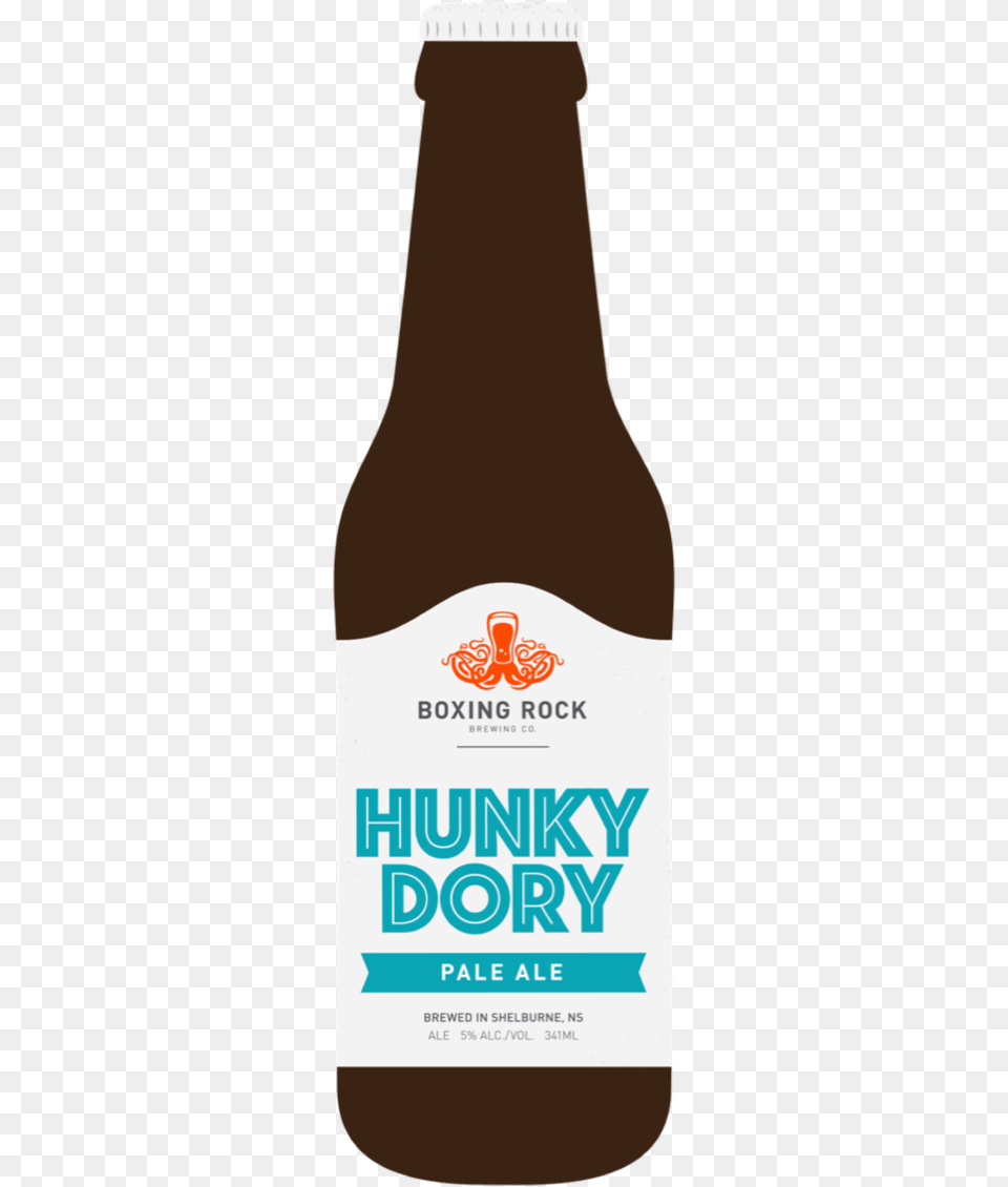 Hunky Dory Label, Alcohol, Beer, Beverage, Bottle Free Transparent Png