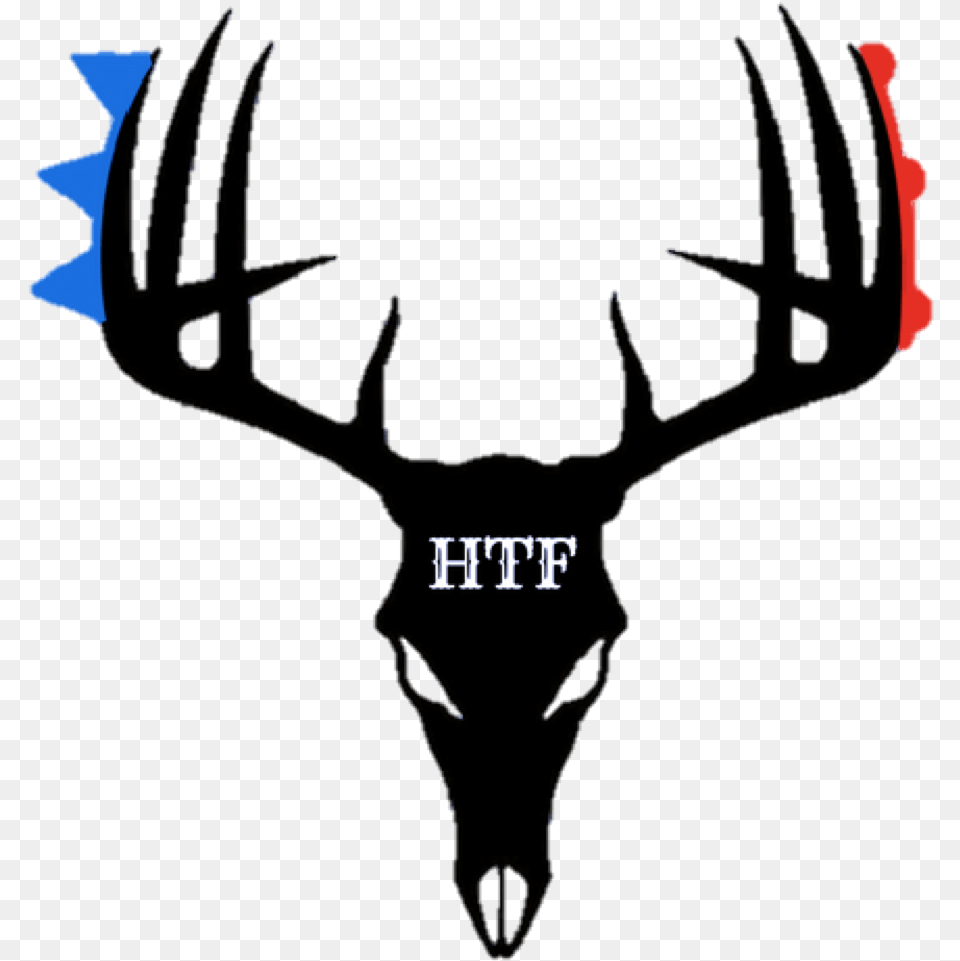 Hunt The Front Black And White Deer Skull, Helmet, Logo Free Png