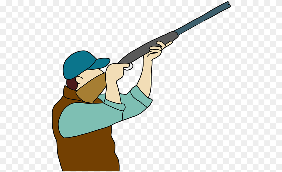 Hunter And Animals Cartoon, Hunting, Weapon, Gun, Shotgun Free Png