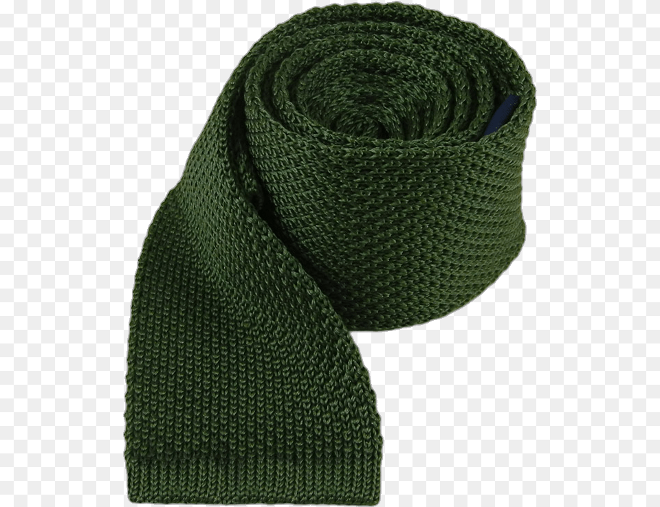 Hunter Green Knitted Tie Scarf, Accessories, Clothing, Formal Wear Free Transparent Png
