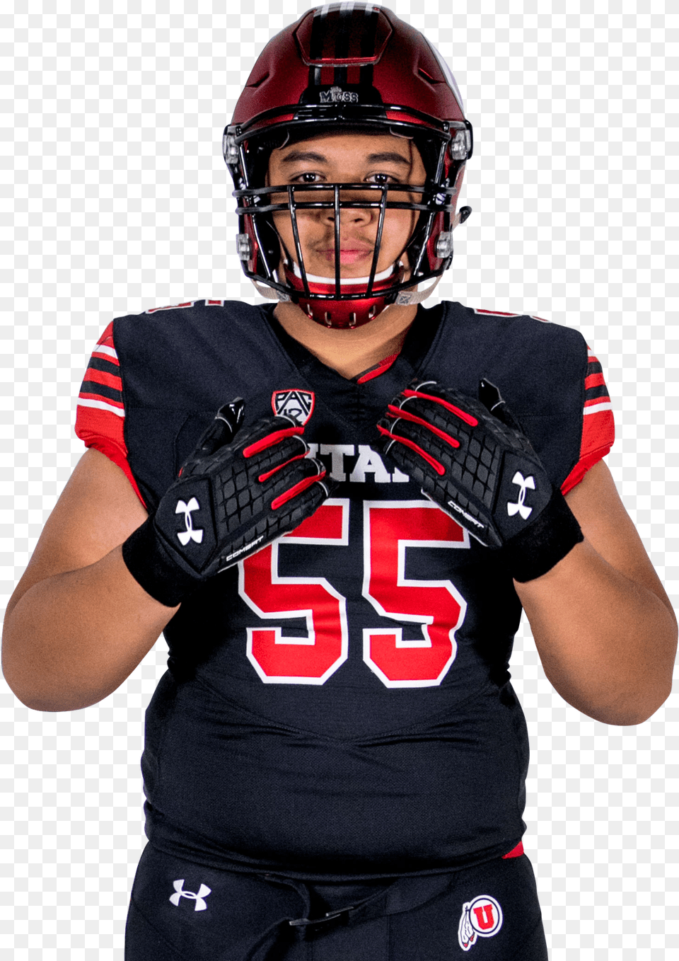 Hunter Lotulelei Face Mask, Helmet, Playing American Football, Person, American Football Free Png Download