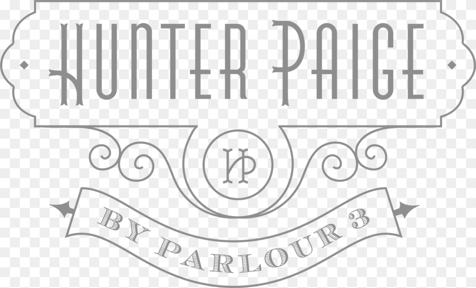 Hunter Paige Logo Grey Calligraphy, Text, Symbol Free Png Download