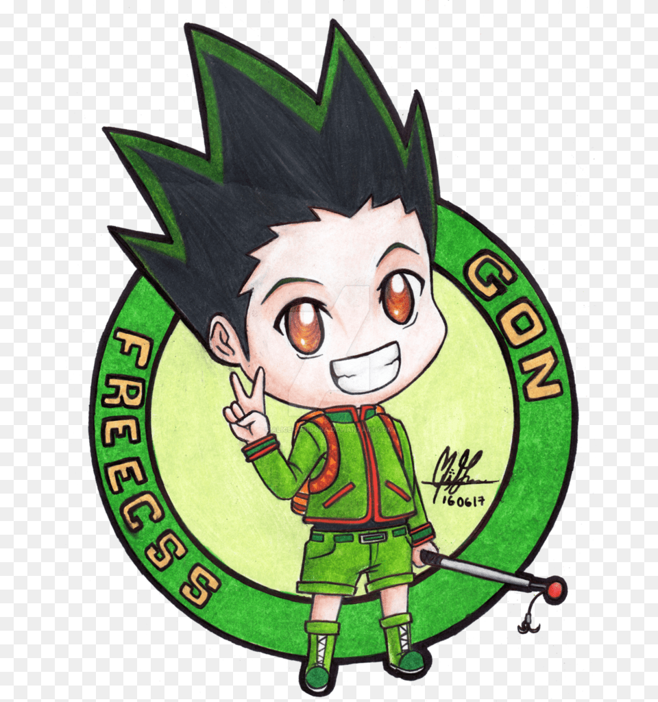 Hunter X Hunter Chibi Gon Freecss, Baby, Person, Face, Head Free Png