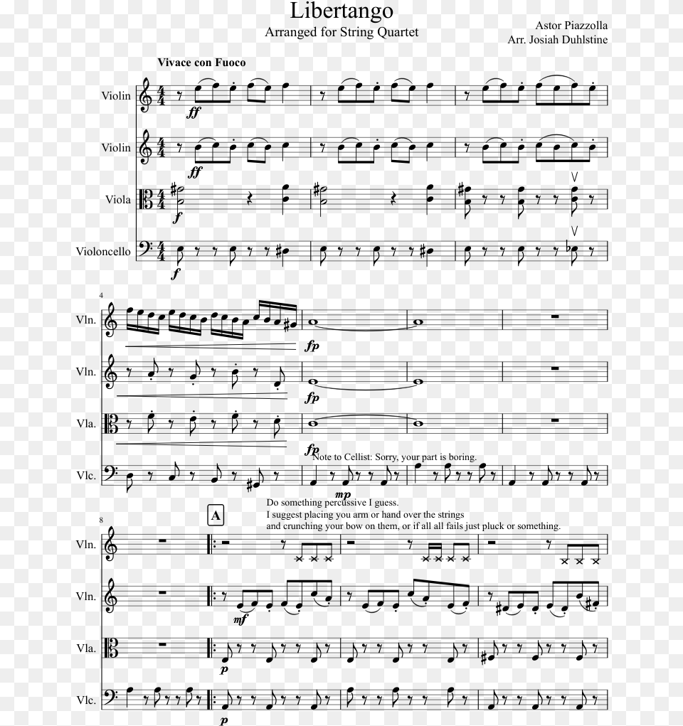 Hunter X Hunter Departure Violin Sheet Music, Gray Free Png